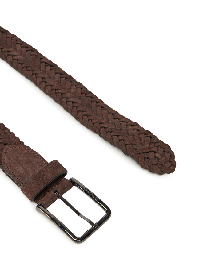 Calvin Klein Vyriškas Diržas Calvin Klein Warmth Braided Suede 35Mm K50K512841 Ruda