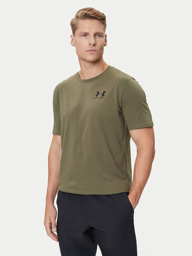 Under Armour Under Armour Marškinėliai UA SPORTSTYLE LC SS 1326799 Chaki Regular Fit