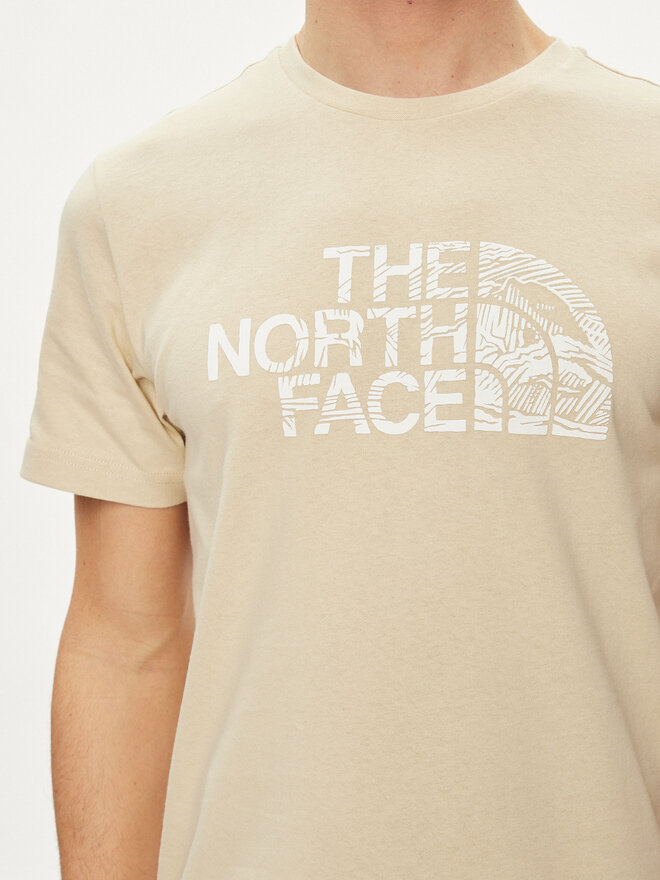 The North Face The North Face Camiseta Woodcut Dome NF0A87NX Beis Regular Fit