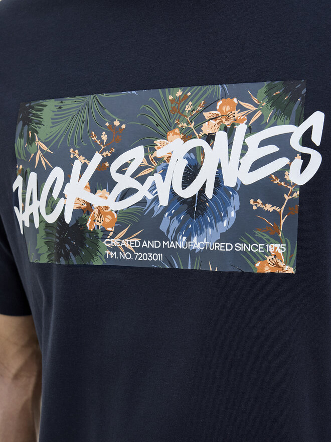 Jack&Jones Jack&Jones Póló Hawaii 12269324 Sötétkék Standard Fit