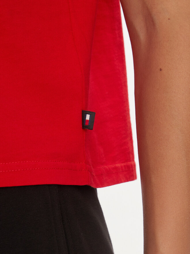 Tommy Jeans Tommy Jeans Camiseta Retro DW0DW17831 Rojo Boxy Fit
