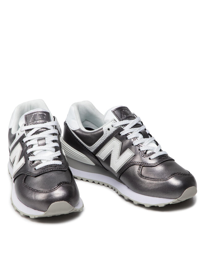 New balance 574 argento clearance