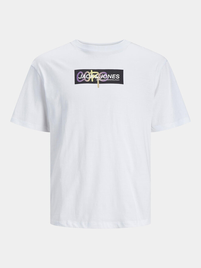 Jack&Jones Jack&Jones Set 5 majic s kratkimi rokavi Aop Print 12260781 Pisana Relaxed Fit