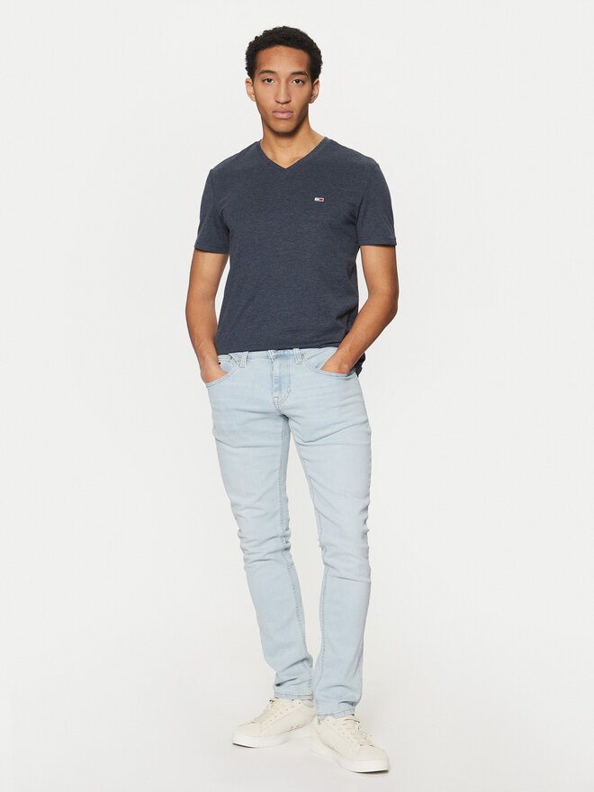 Tommy Jeans Tommy Jeans Póló Jaspe DM0DM20364 Sötétkék Slim Fit