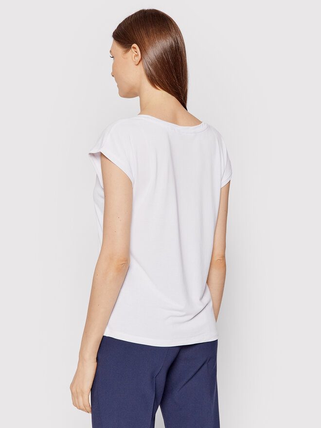 Vero Moda Vero Moda Marškinėliai Filli 10247666 Balta Regular Fit