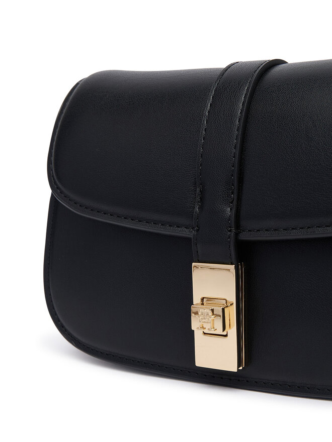 Tommy Hilfiger Handtasche Tommy Hilfiger Th Heritage Chain Crossover AW0AW19319 Schwarz