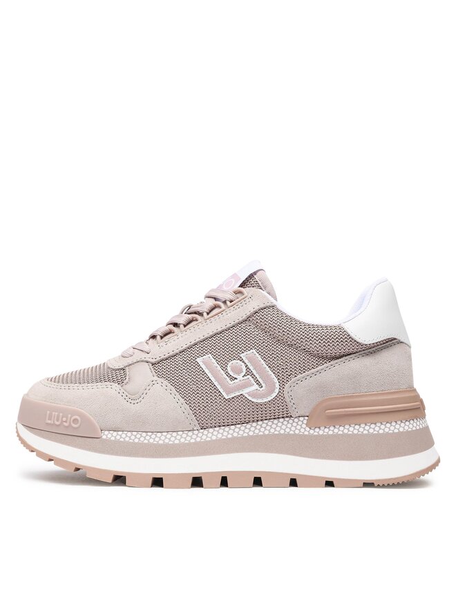 Scarpe Donna LIU JO Sneakers Platform Maxi Wonder 20 in Suede e Mesh