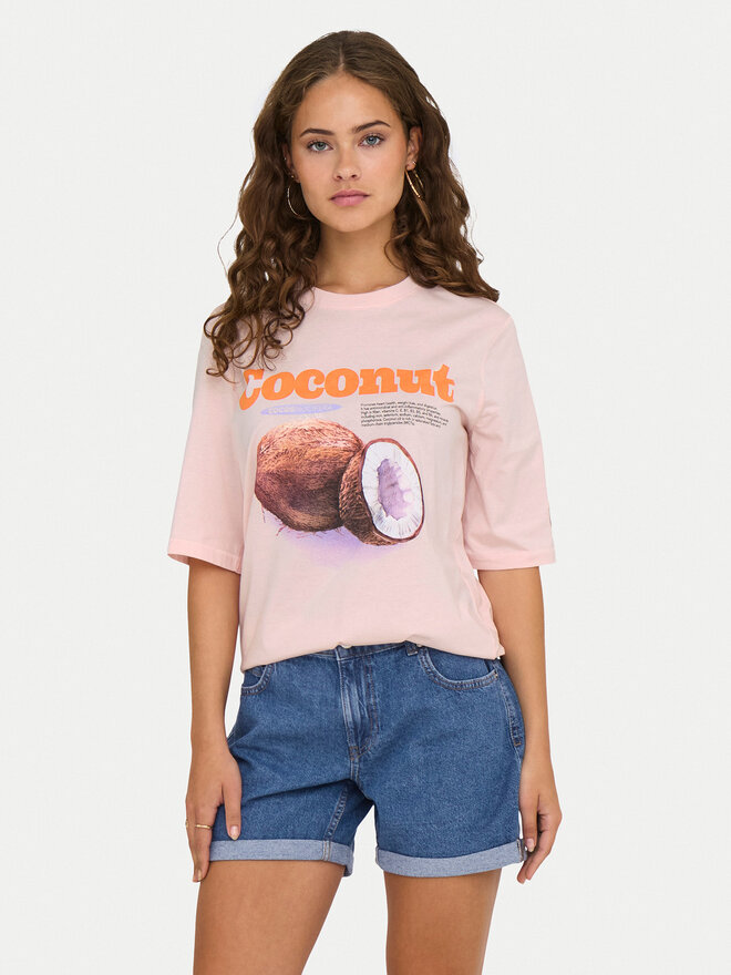 ONLY ONLY Camiseta Phoebe 15351369 Rosa Regular Fit