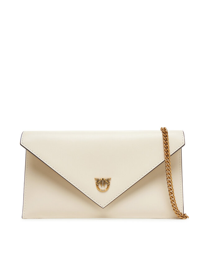 PINKO Handtasche PINKO Flat Purse Mini AI 25-26 PCPL 105347 A0F1 Écru