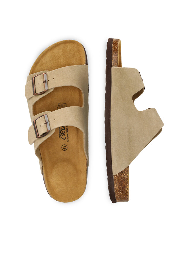 CRUZ Pantoletten CRUZ Cosimo Leather CR252323 Beige