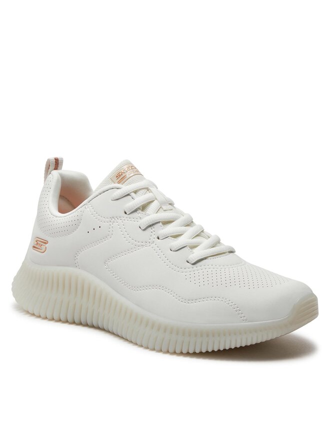 Skechers Sneakersy Skechers Bobs Geo-How Marvelous 117422/OFWT Biały