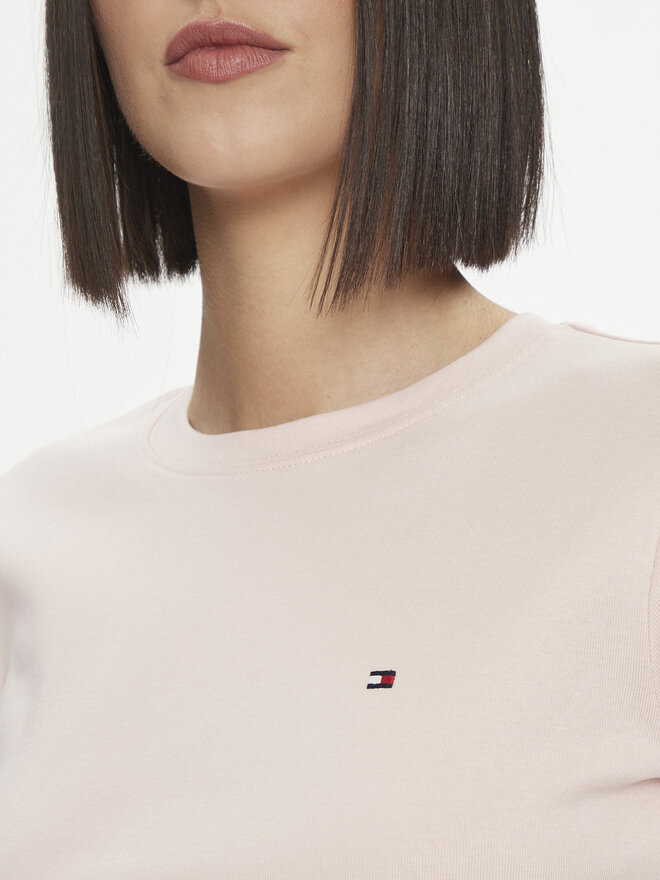 Tommy Hilfiger Tommy Hilfiger Camiseta New Cody WW0WW40587 Rosa Slim Fit