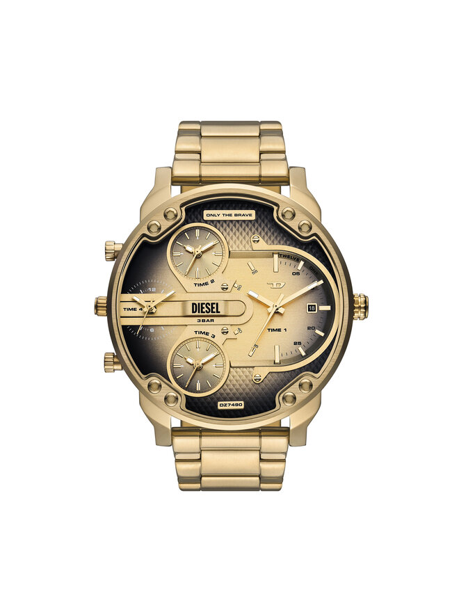 Diesel Pulkstenis Diesel Mr. Daddy Slim DZ7490 Zelta