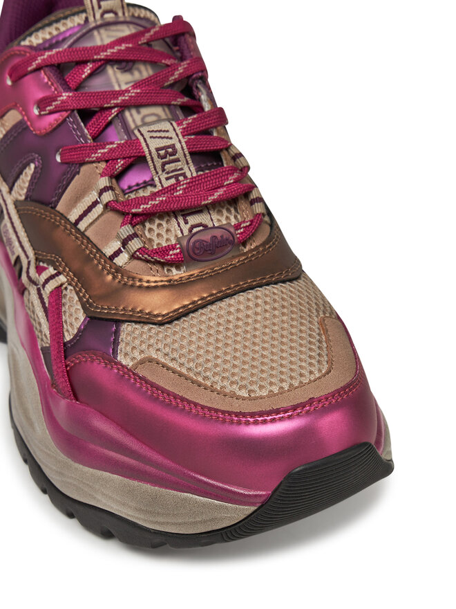 Buffalo Sneakersy Buffalo Triplet Hollow Vntg 1636300 Różowy