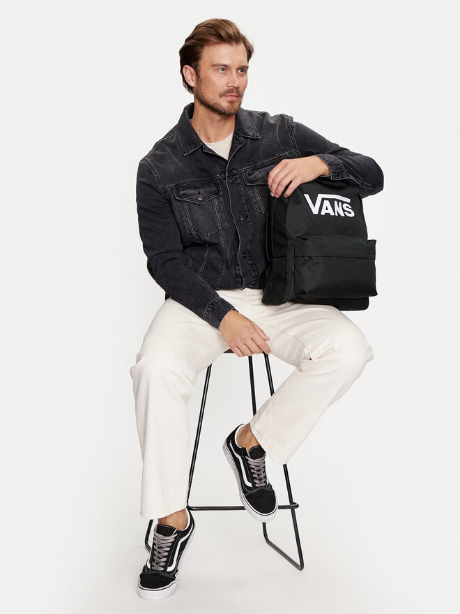 Vans Plecak Vans Old Skool Print Backpack VN000H50BLK1 Czarny
