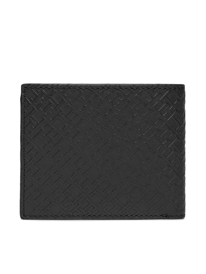Tommy Hilfiger Geldbörse Tommy Hilfiger Th Monogram Cc Flap And Coin AM0AM11846 Schwarz
