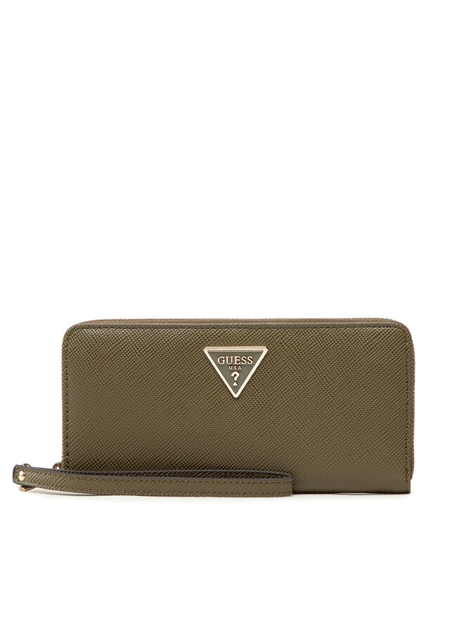 Guess Голям дамски портфейл Guess Laurel (ZG) Slg SWZG85 00460 Зелен