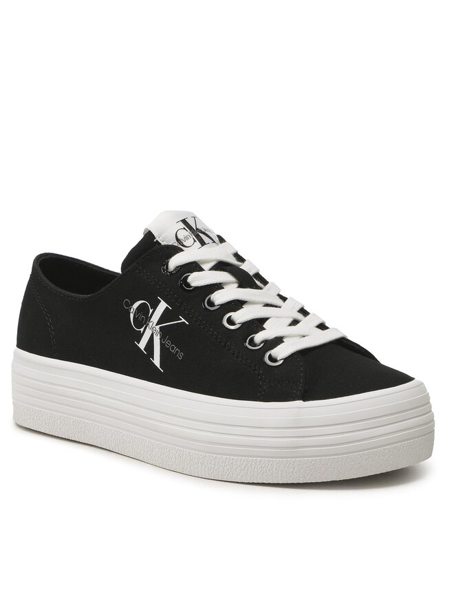 Calvin Klein Jeans Πάνινα παπούτσια Calvin Klein Jeans Vulc Flatform Essential Mono YW0YW01030 Μαύρο
