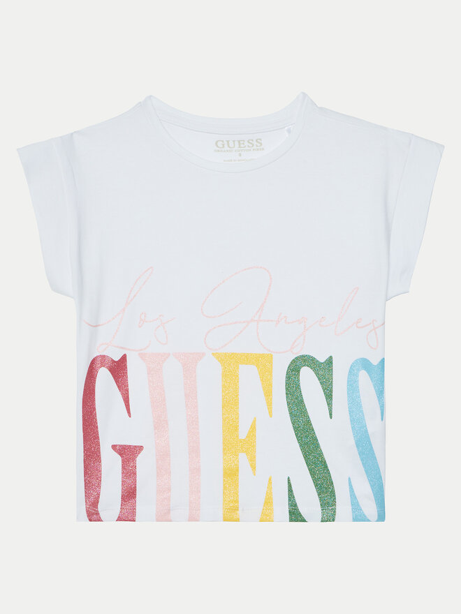 Guess Guess Marškinėliai J5RI00 K6YW4 Balta Regular Fit
