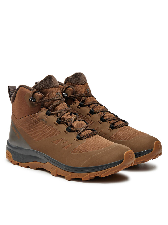 Salomon Trekkingi Salomon Outsnap Climasalomon™ Waterproof L47685000 Brązowy