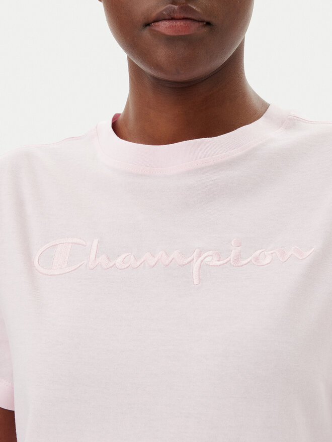 Champion Champion Marškinėliai 117650 Rožinė Slim Fit