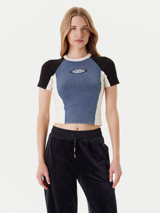 Guess Guess T-Shirt W5YR44 Z2YJ2 Dunkelblau Regular Fit