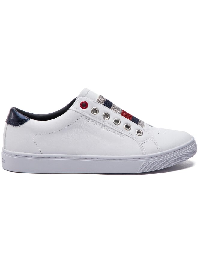 Sneakers Tommy Hilfiger Tommy Elastic Essential Sneaker FW0FW03707 Blanc chaussures