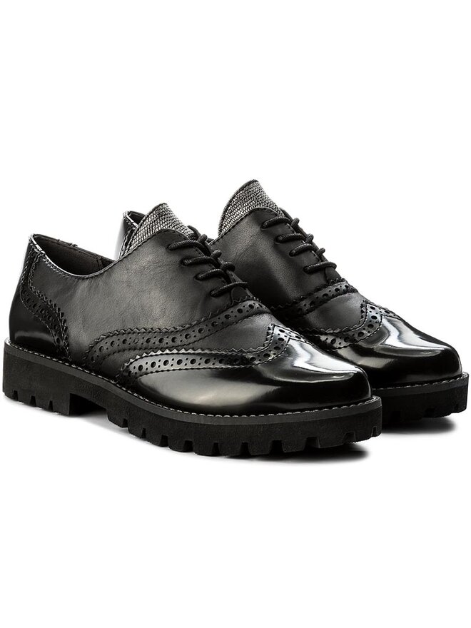 Marco Tozzi Oxford Schuhe Marco Tozzi 2-23725-29 Schwarz