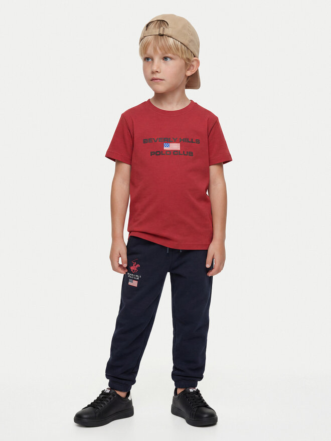 Beverly Hills Polo Club Beverly Hills Polo Club T-Shirt P-SS26B-TS0132 Rot Regular Fit