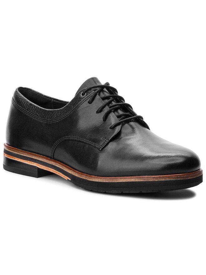 Oxford Schuhe Clarks Frida Derby 261359784 Schwarz eschuhe
