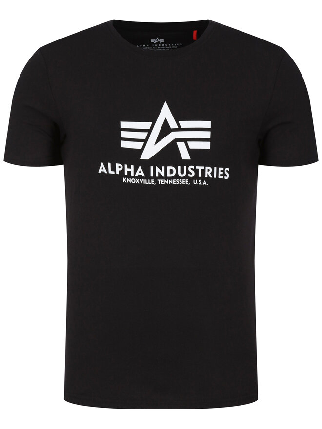 Alpha Industries Alpha Industries T-Shirt Basic T-Shirt 100501 Μαύρο Regular Fit