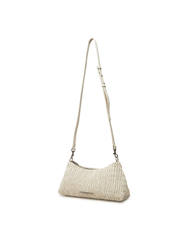 Calvin Klein Jeans Ročna torba Calvin Klein Jeans Rouched Shoulder Bag LV04K3088G Écru