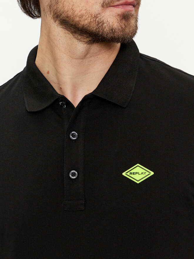 REPLAY Replay Polo M3540A.000.20623 Μαύρο Regular Fit