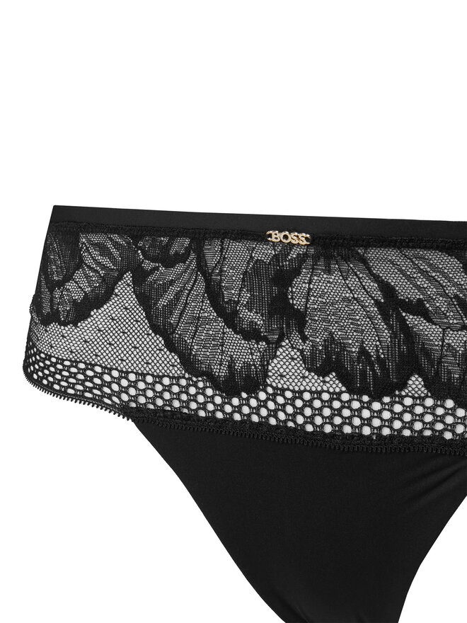 BOSS BOSS Stringtanga Peony 50545044 Schwarz