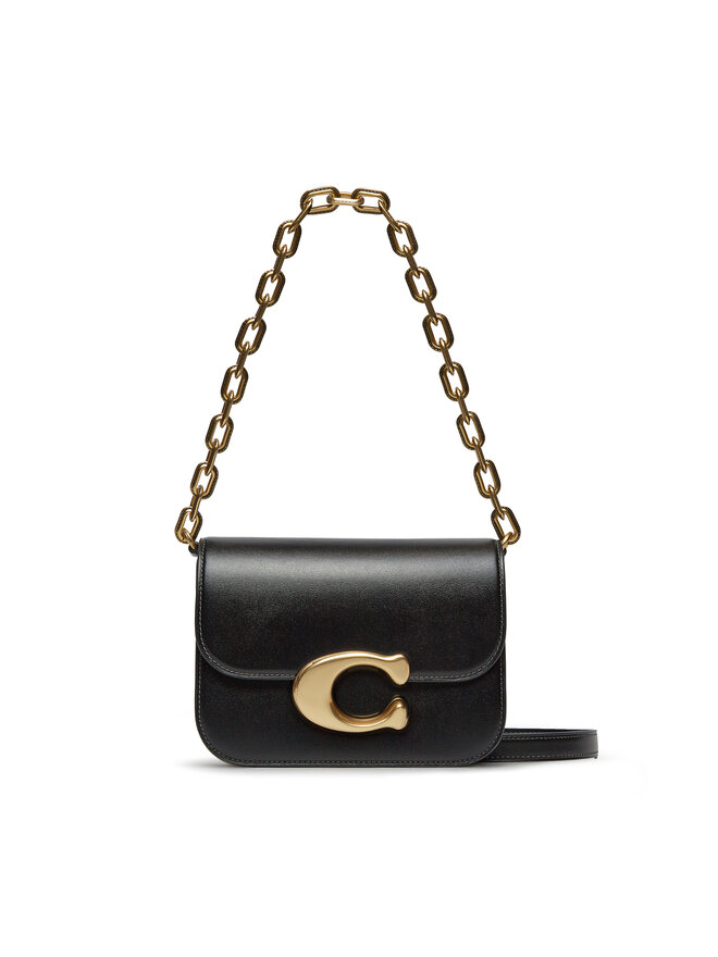 【美品】COACH アクセサリーポーチ ハンドバッグ　フック ゴールド Сумка Coach Lux Calf Idol Bag CM557 Чорний | evzuttya.com.ua