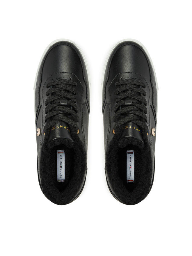 Tommy Hilfiger Sneakers Tommy Hilfiger Essential Platform Sneaker Fur FW0FW08349 Nero