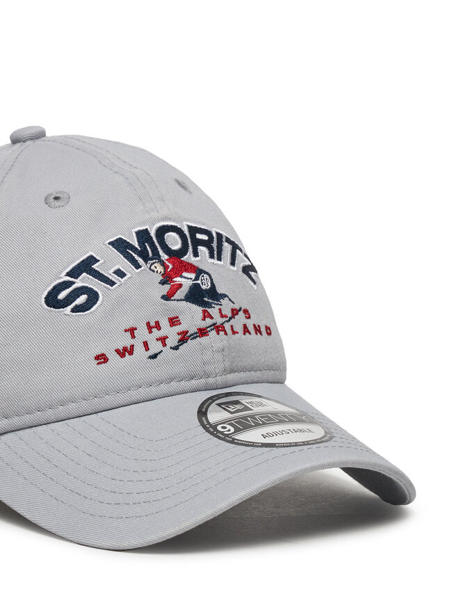 New Era Šiltovka New Era Washed St. Moritz Ski 9TWENTY 60580868 Sivá