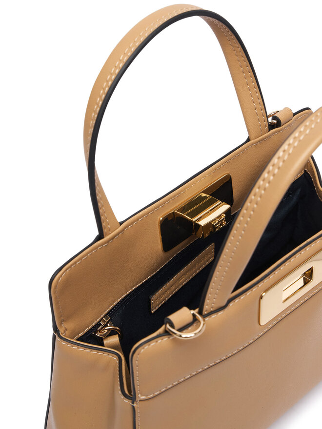 Tommy Hilfiger Handtasche Tommy Hilfiger Th Modern Mini Satchel AW0AW18726 Beige