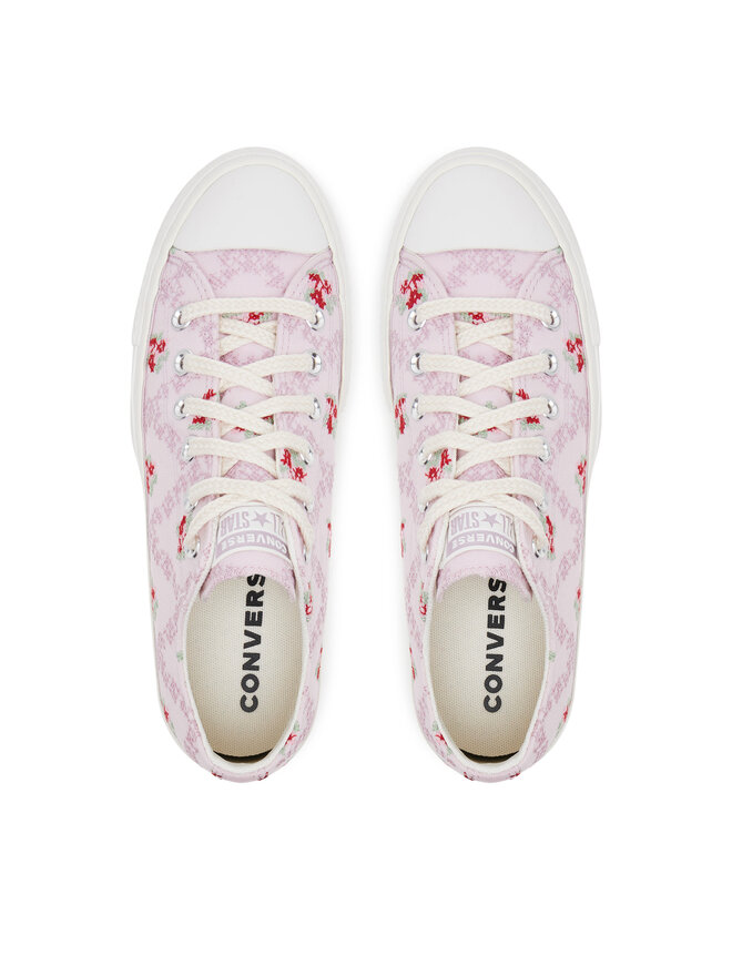 Converse Trampki Converse Chuck Taylor All Star Lift Platform Rose Cross Stitch A13660C Różowy