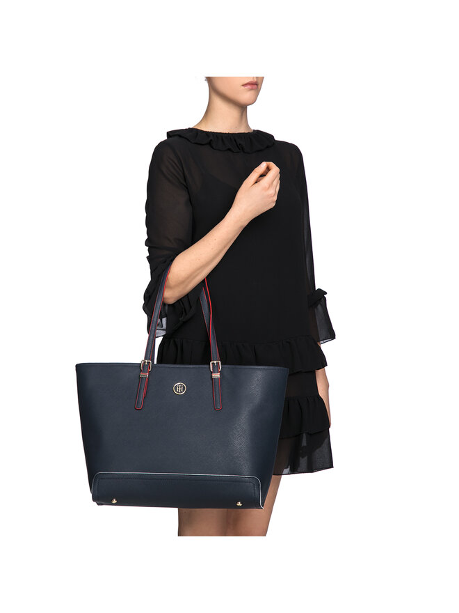Tommy hilfiger honey ew tote clearance