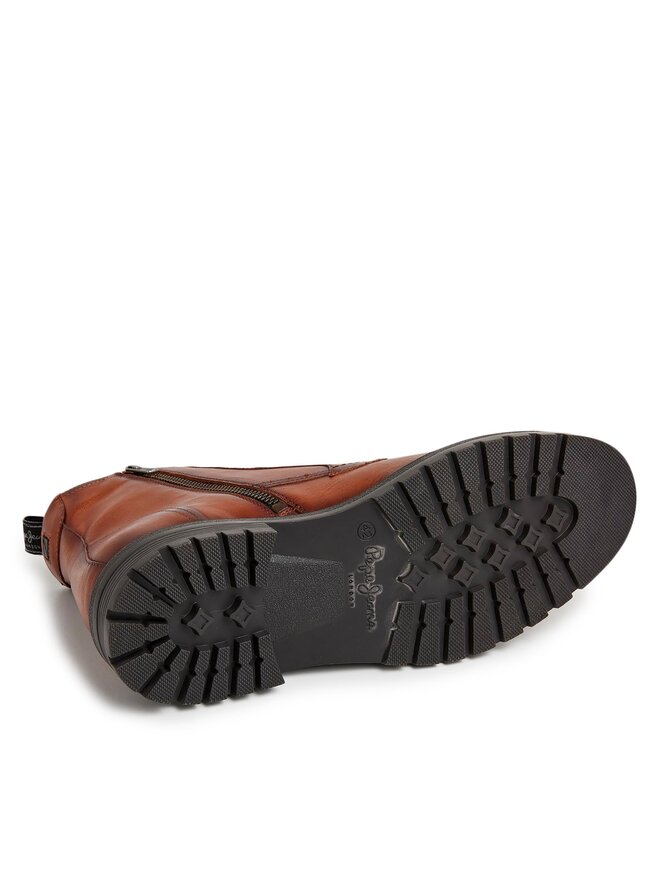 Pepe Jeans Kozačky Pepe Jeans PMS50237 Hnědá