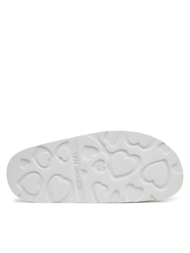 LOVE MOSCHINO Klapki LOVE MOSCHINO JA28014I1MIE0100 Biały