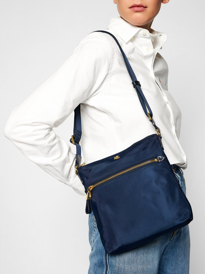 Borsetta Lauren Ralph Lauren Jetty 23 431803938001 Blu scuro escarpe