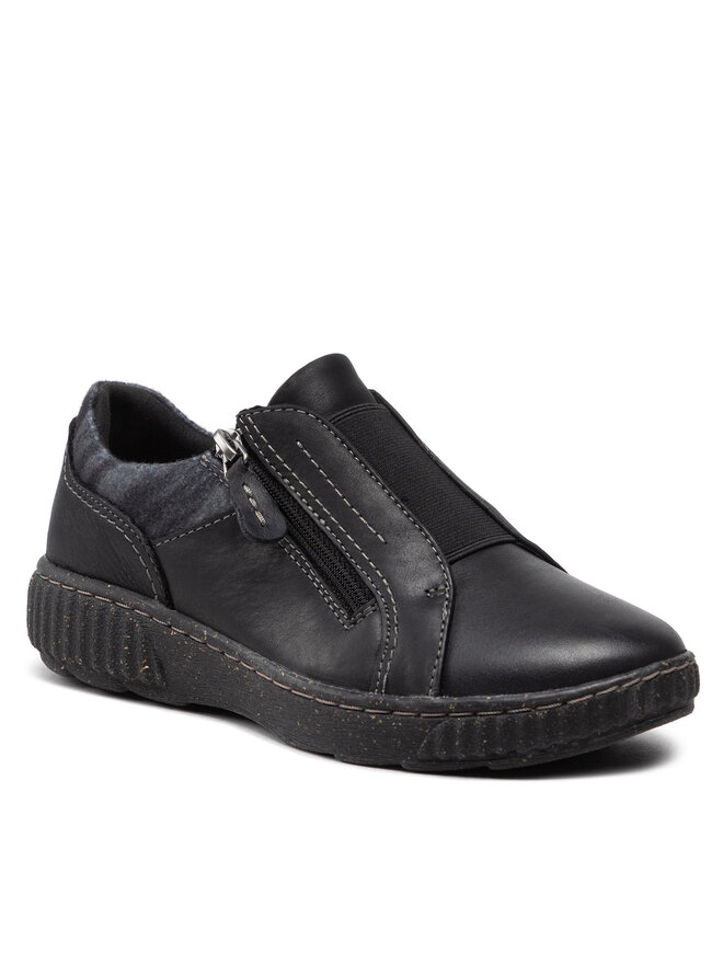 Clarks Félcipő Clarks Caroline Cove 261676994 Fekete