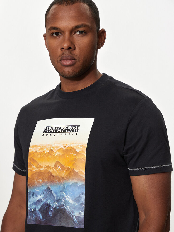 Napapijri Napapijri T-Shirt S-Rollin NP0A4I3D Μαύρο Regular Fit
