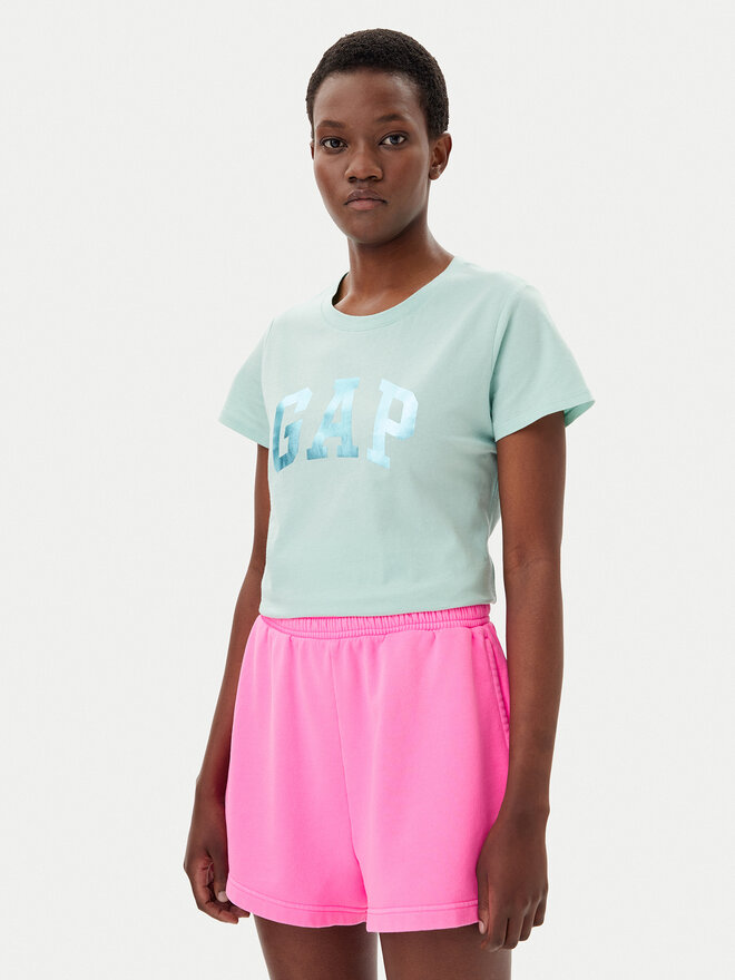Gap Gap Camiseta 729555-13 Verde Regular Fit