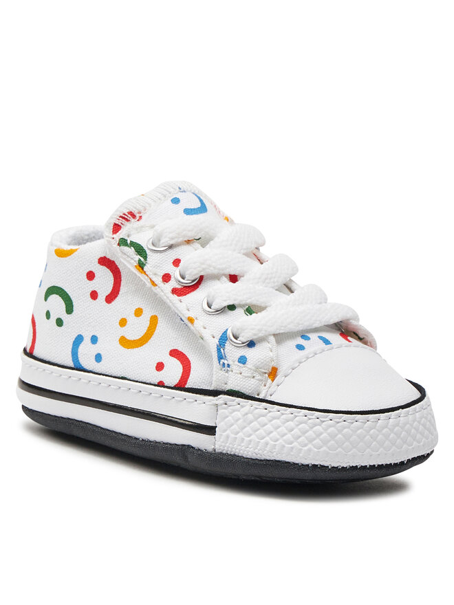 Converse Πάνινα παπούτσια Converse Chuck Taylor All Star Cribster Easy On Doodles A06353C Λευκό