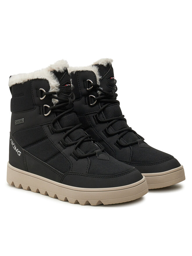 Viking Μπότες Χιονιού Viking Fleek Warm GTX GORE-TEX Zip 3-94720-2 Μαύρο