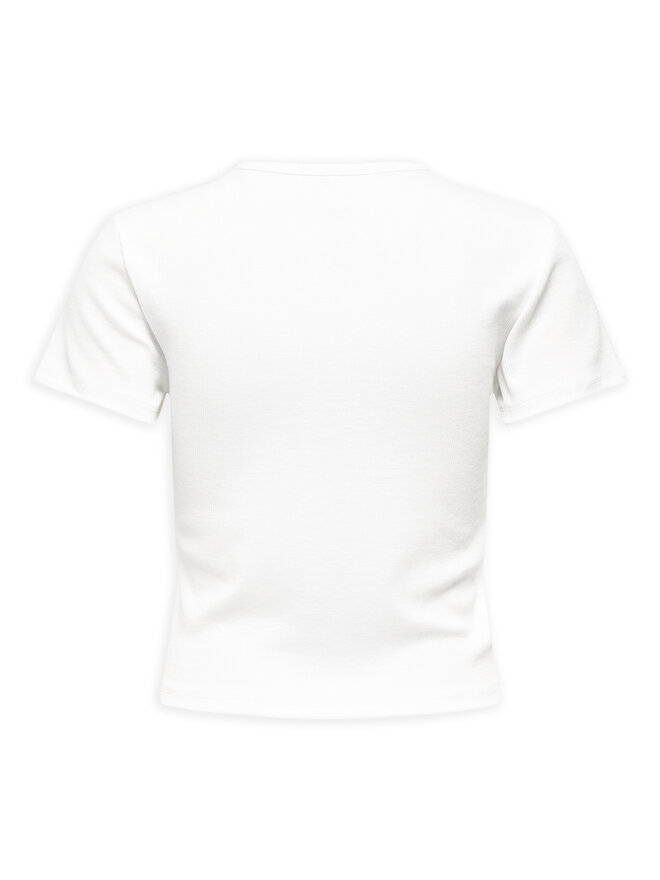 ONLY ONLY Marškinėliai Daniella 15350554 Balta Slim Fit