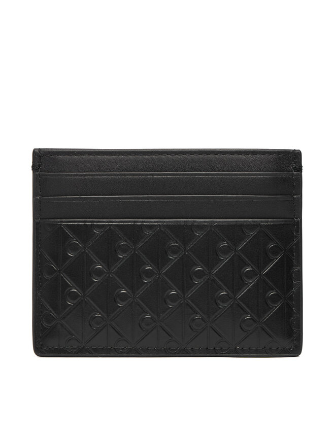 Calvin Klein Kreditkartenetui Calvin Klein Embossed Emblem Card Case LV04D1128G Schwarz